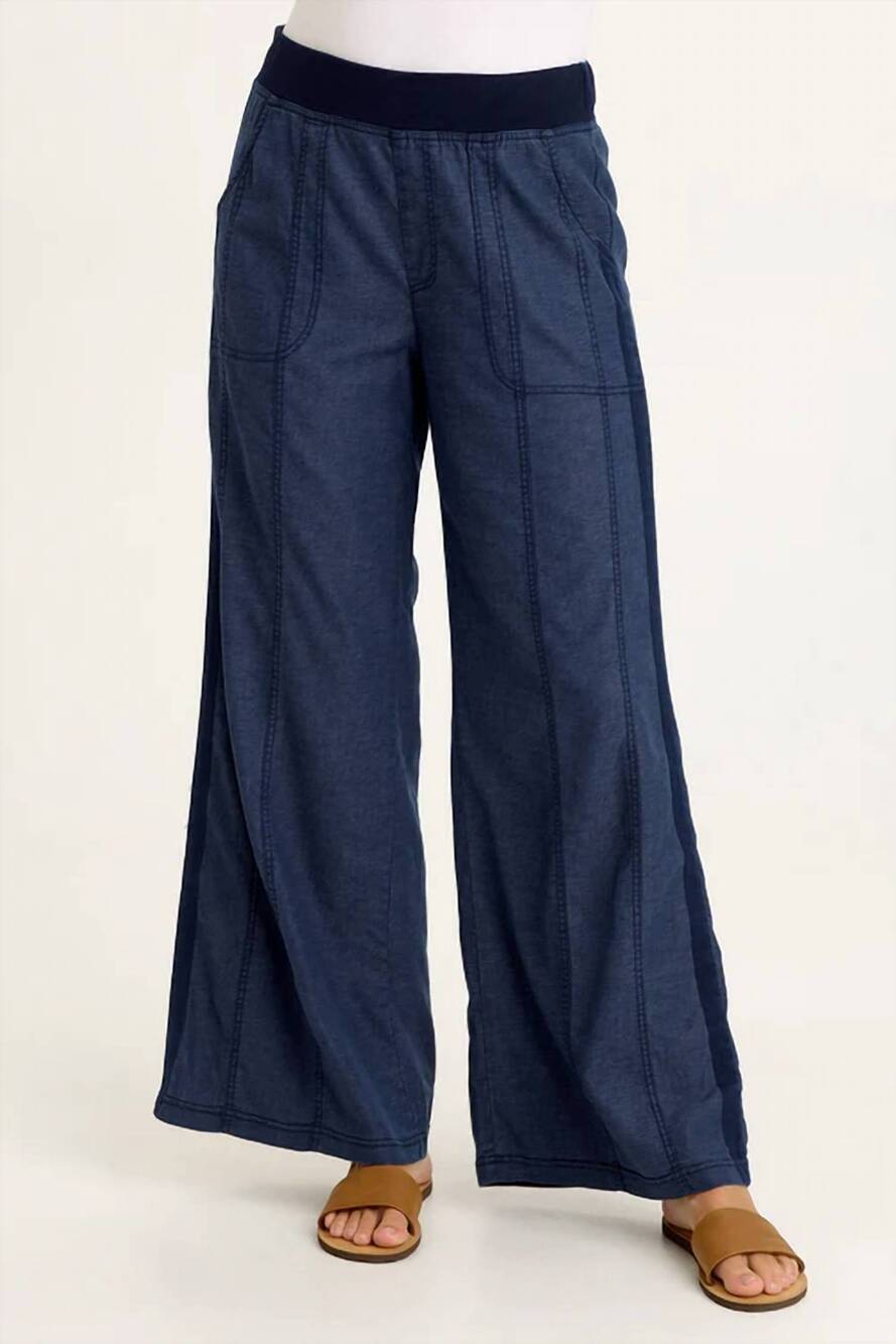 NEW XCVI geraldine twill double seam pants in airdale pigment